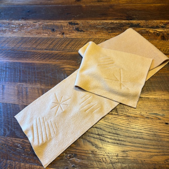 2 Cozy, Unique & Cute Handmade Fleece Scarves with Fleece Hearts - Picture 11 of 14